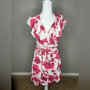 Free People French Quarter floral mini wrap dress